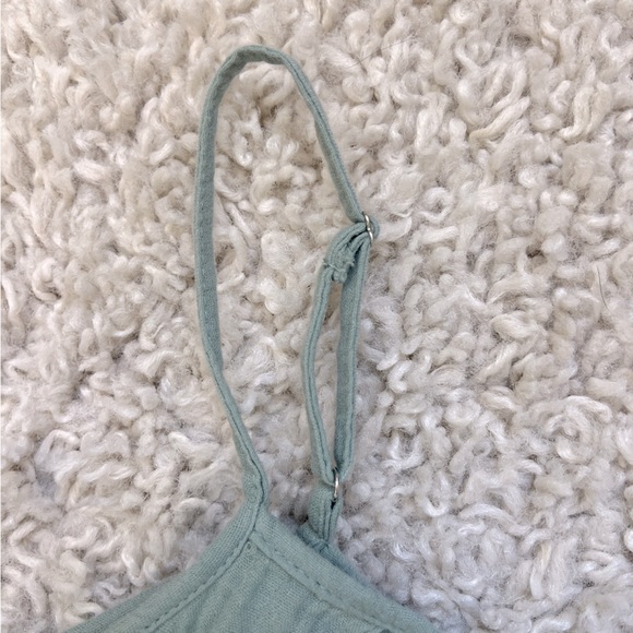 NWT LUSH // Tiered Cotton Midi Summer Dress in green, size S - Picture 3 of 9